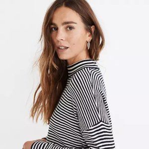 Madewell Ashbury Mockneck Sweater in Stripe
